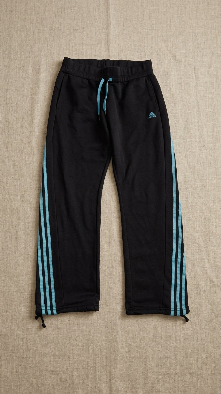 Adidas Three-Stripe Drawstring Cinch-Hem Track Pants