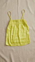 Embellished Silk Pleated Cami Tank Top
