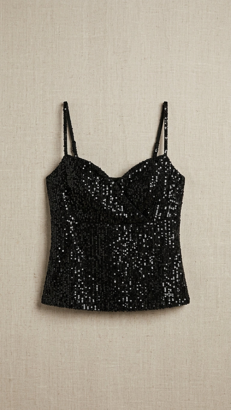 Sequined Cami Top
