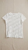 Sheer Floral Lace Crewneck T-Shirt