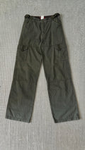 Vintage Olive Green Relaxed Cargo Pants