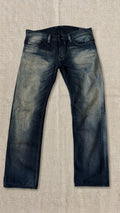 Baggy Diesel Industry Vintage Sun-Faded Straight Denim Jeans